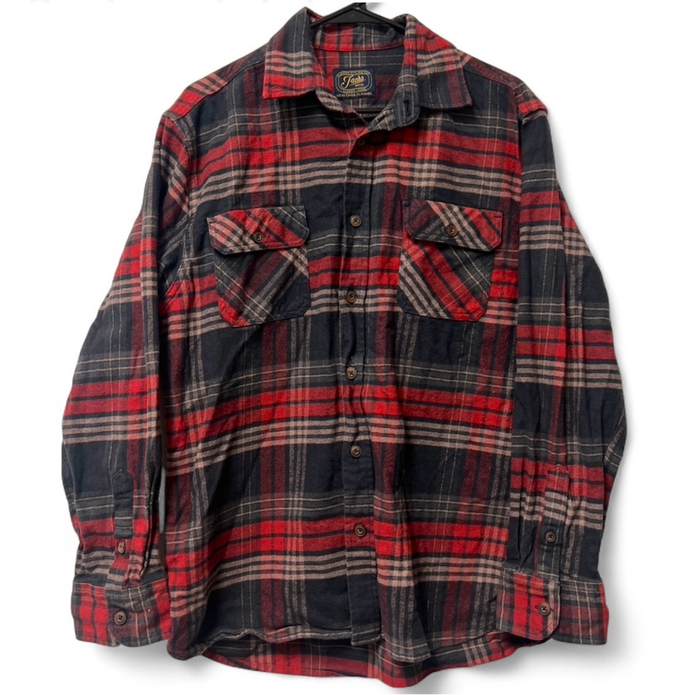 Jachs Red and Black Heritage Flannel Shirt